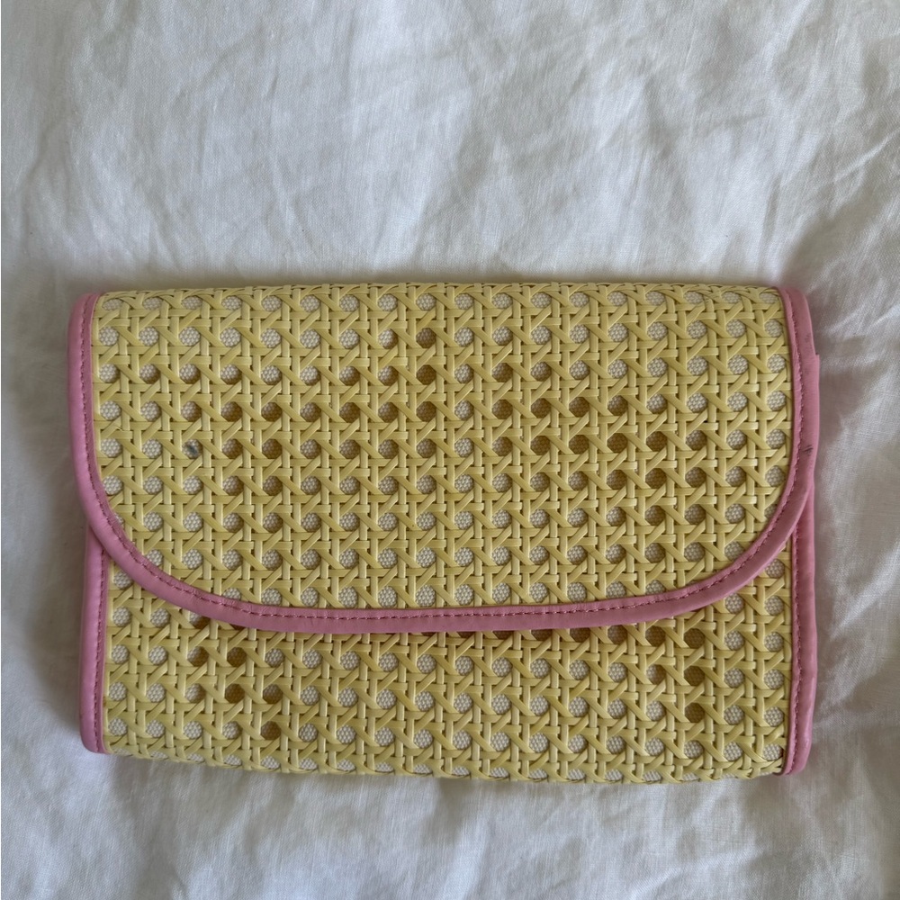 Vineyard Vines for the 146th Kentucky Derby pink envelope cane clutch